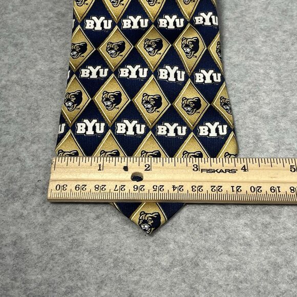 BYU Cougars Mens Silk Tie NCAA Football Eagle Neckwear Classic 58.5 in College - Picture 7 of 8